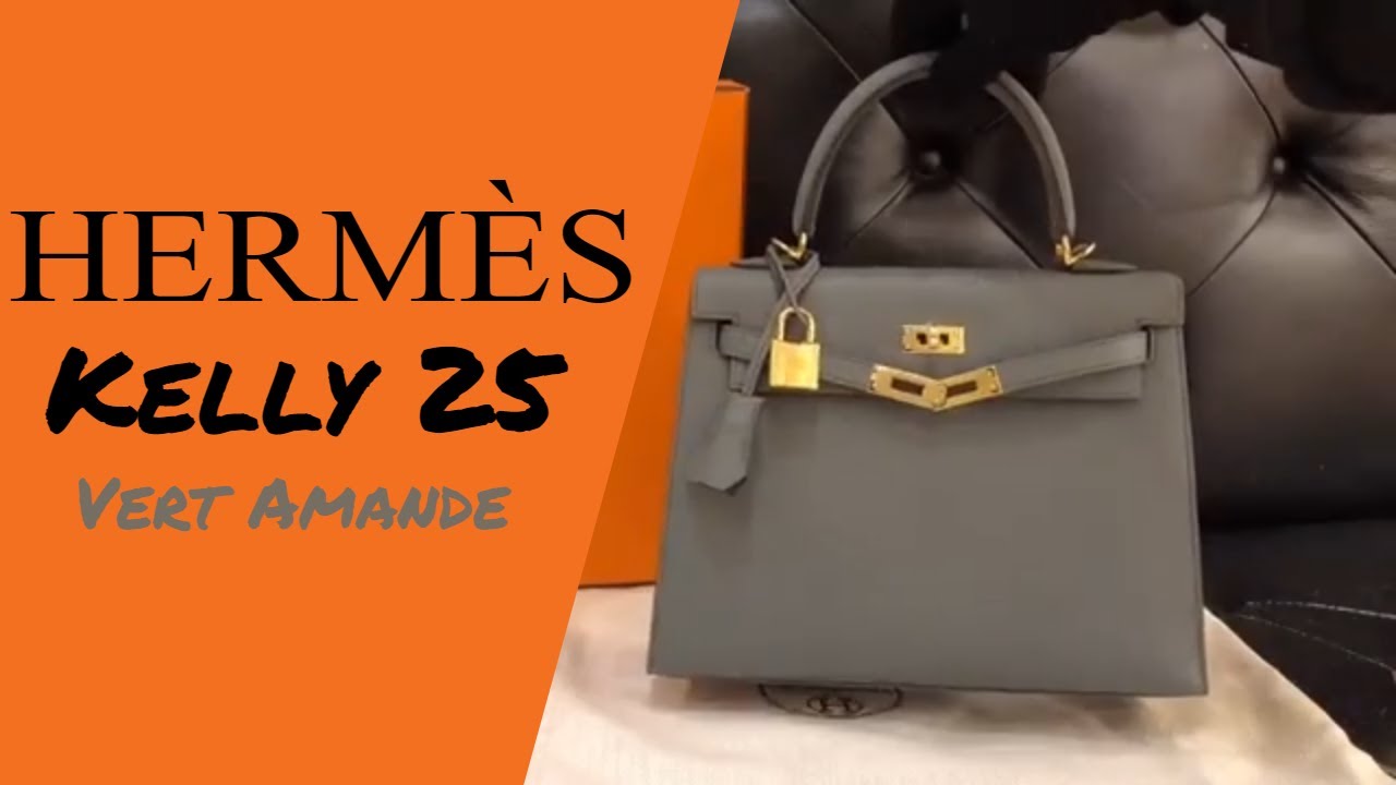 Hermes Kelly 25 Vert Amande 愛馬仕杏仁綠凱利包