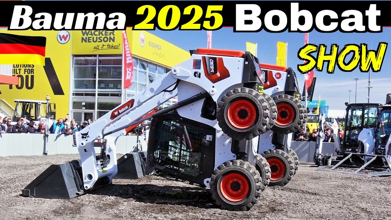 Bobcat Demo Show Bauma 2025 + Dancing Skid-Steer Loaders & Mini Excavators Facelift - Messe München