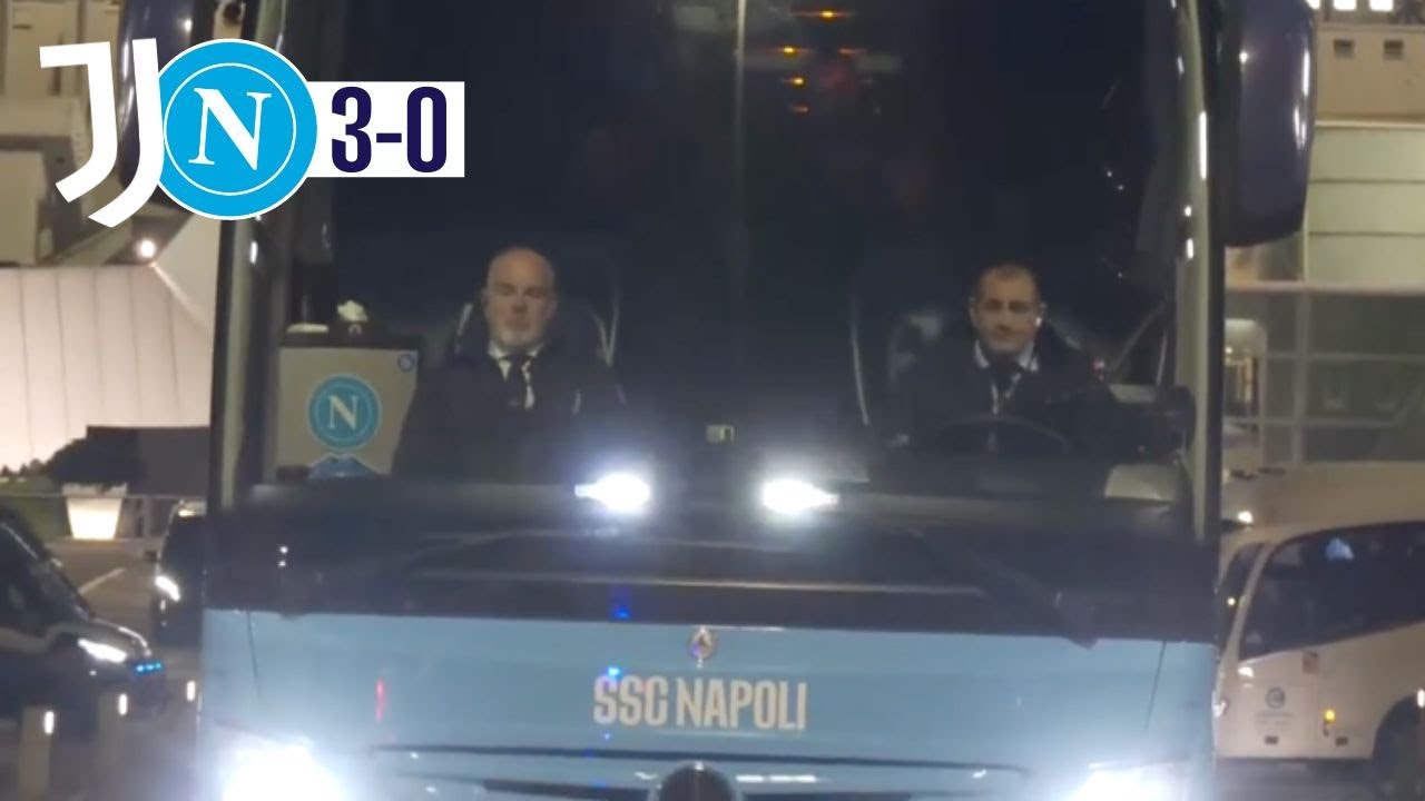 JUVE-NAPOLI 3-0 😖 Gli azzurri se ne vanno via così dopo la sconfitta!