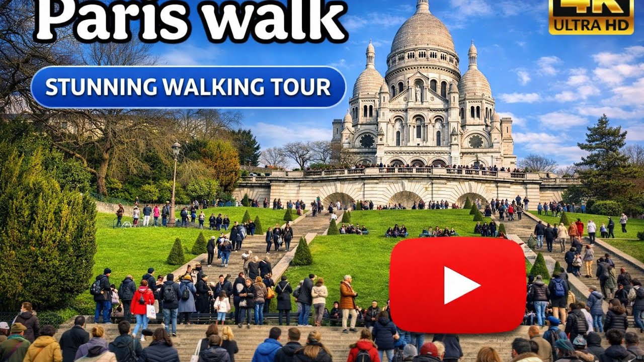Paris Walking Tour 4K 🇫🇷 | Montmartre, Pigalle & City Life ✨🗼 