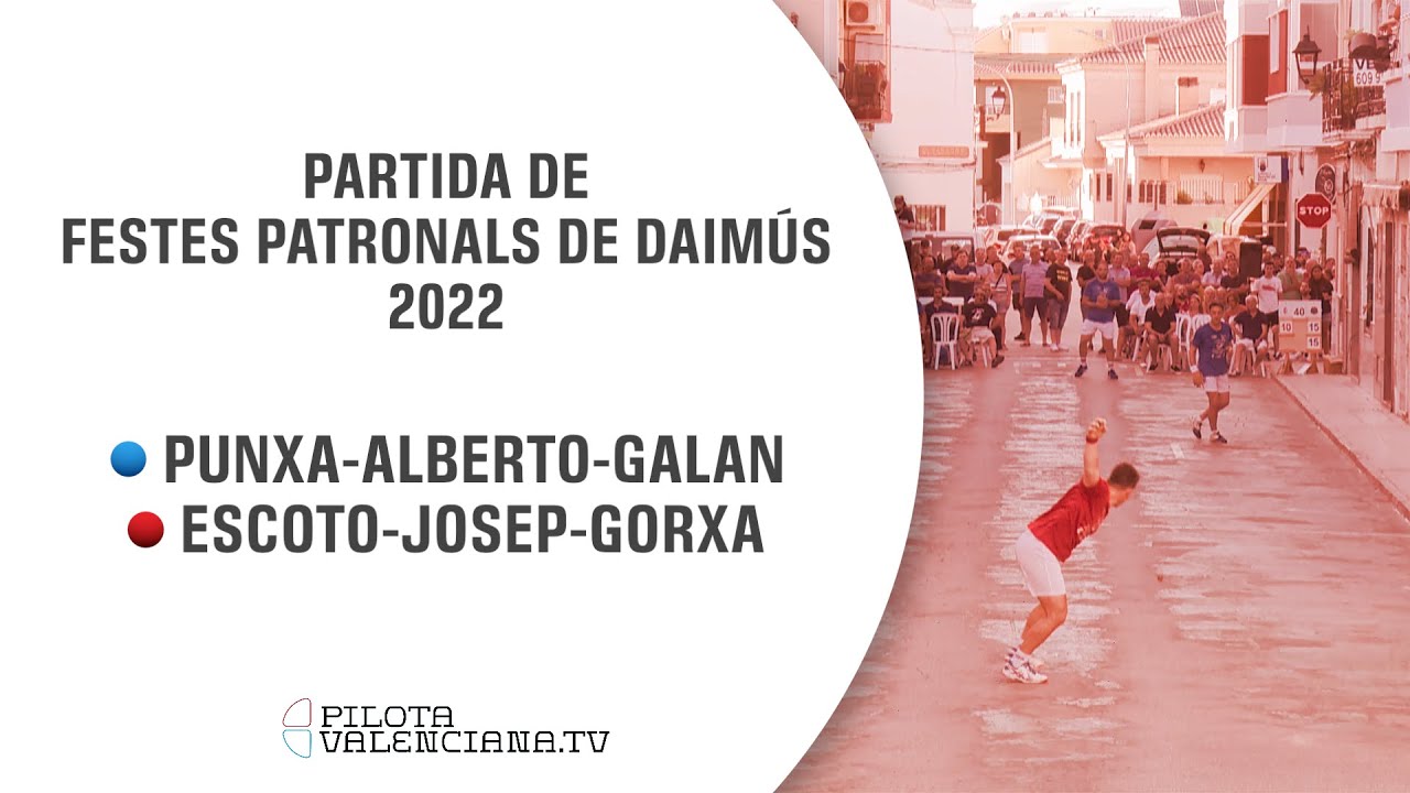 Raspall al carrer | Partida de Festes Patronals de Daimús 2022