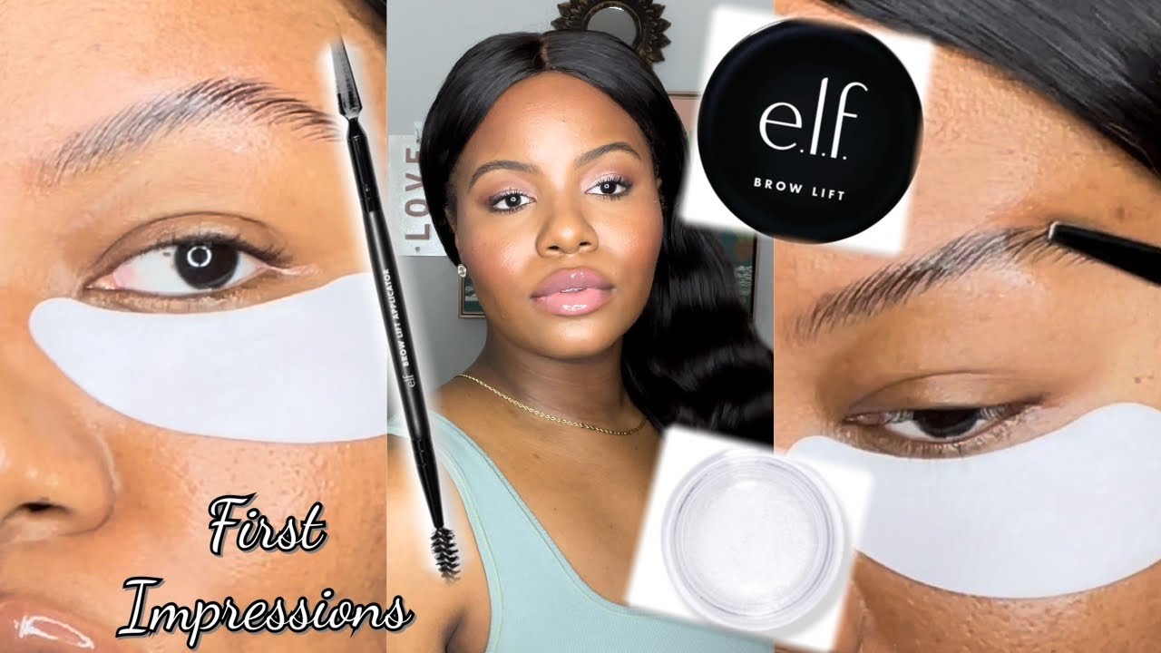 LAMINATED BROWS ELF BROW LIFT FIRST IMPRESSIONS + 7 HOUR WEAR TEST | SOAP BROW TREND