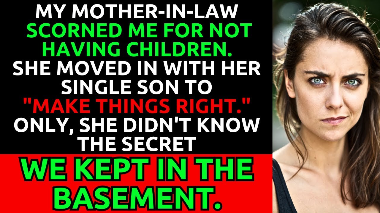 My Mother-in-Law Scorned Me for Not Having Children, but She Didn't Know Our Basement Secret