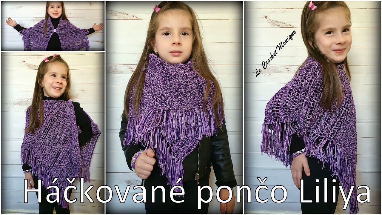 Háčkované pončo Liliya/Crocheted Poncho Liliya (english subtitles)