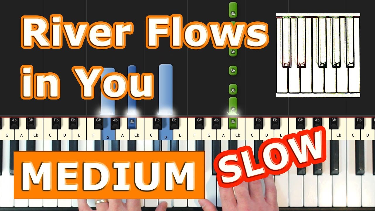 Yiruma - River Flows In You - Piano Tutorial Easy SLOW - How To Play (Synthesia)