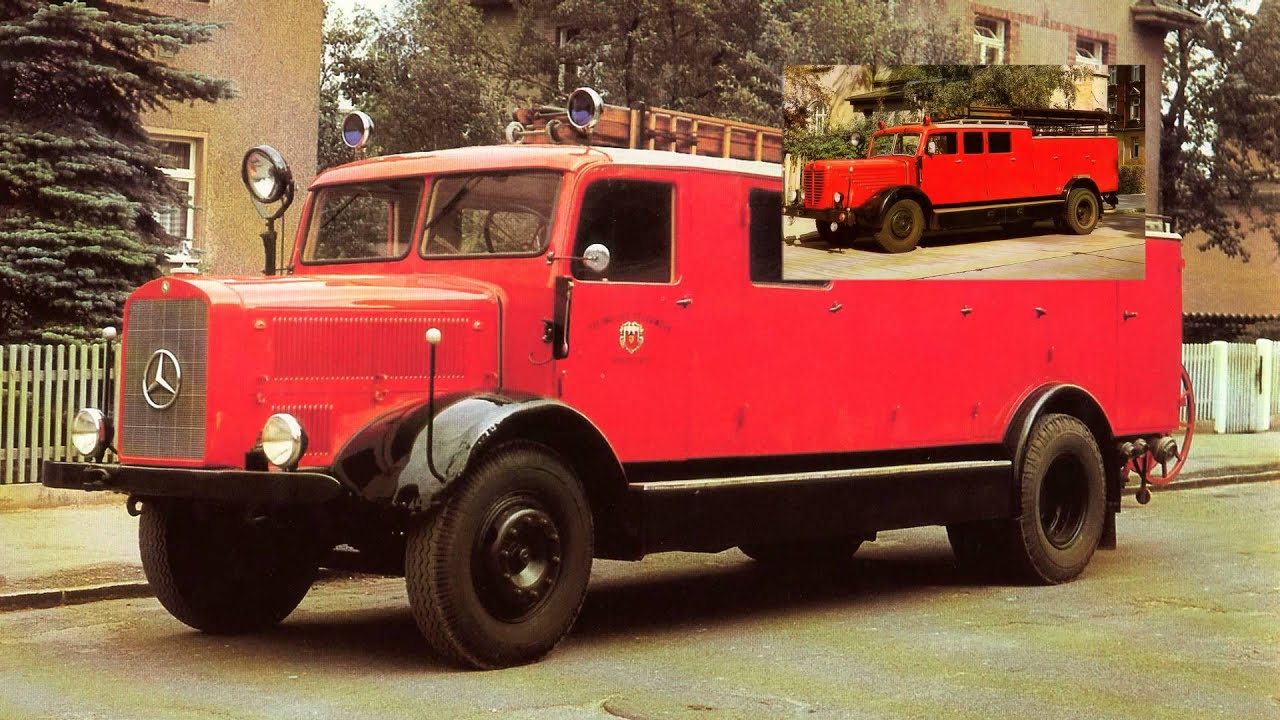 Feuerwehren aus den 30er und 40er Jahren im DDR Einsatz