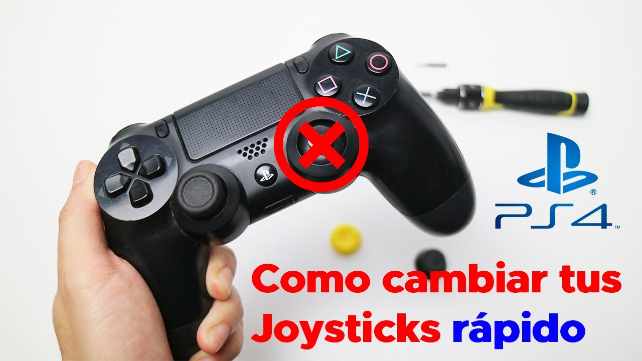 Como CAMBIAR tus gomitas de JOYSTICK de PS4 R&Aacute;PIDO (2020) - Tutorial
