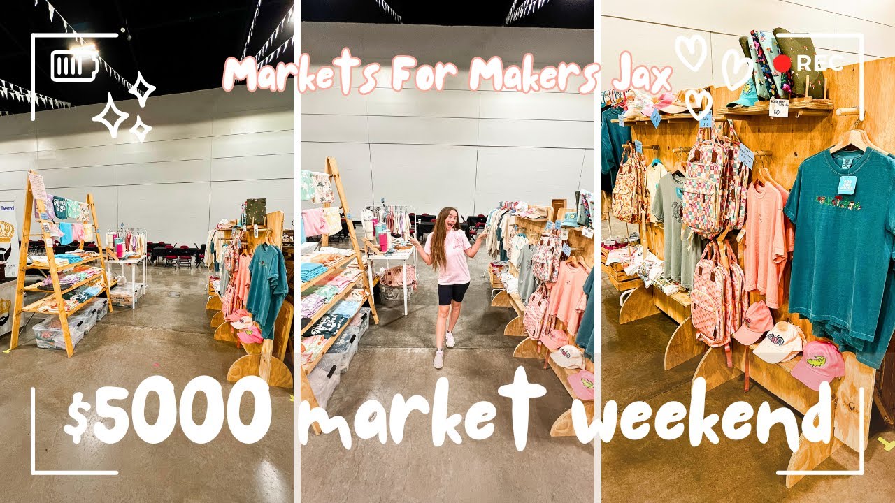 I MADE ALMOST $5K AT MARKET FOR MAKERS JAX | Craft Fair Vlog | Vendor Market Vlog | Studio Vlog #92