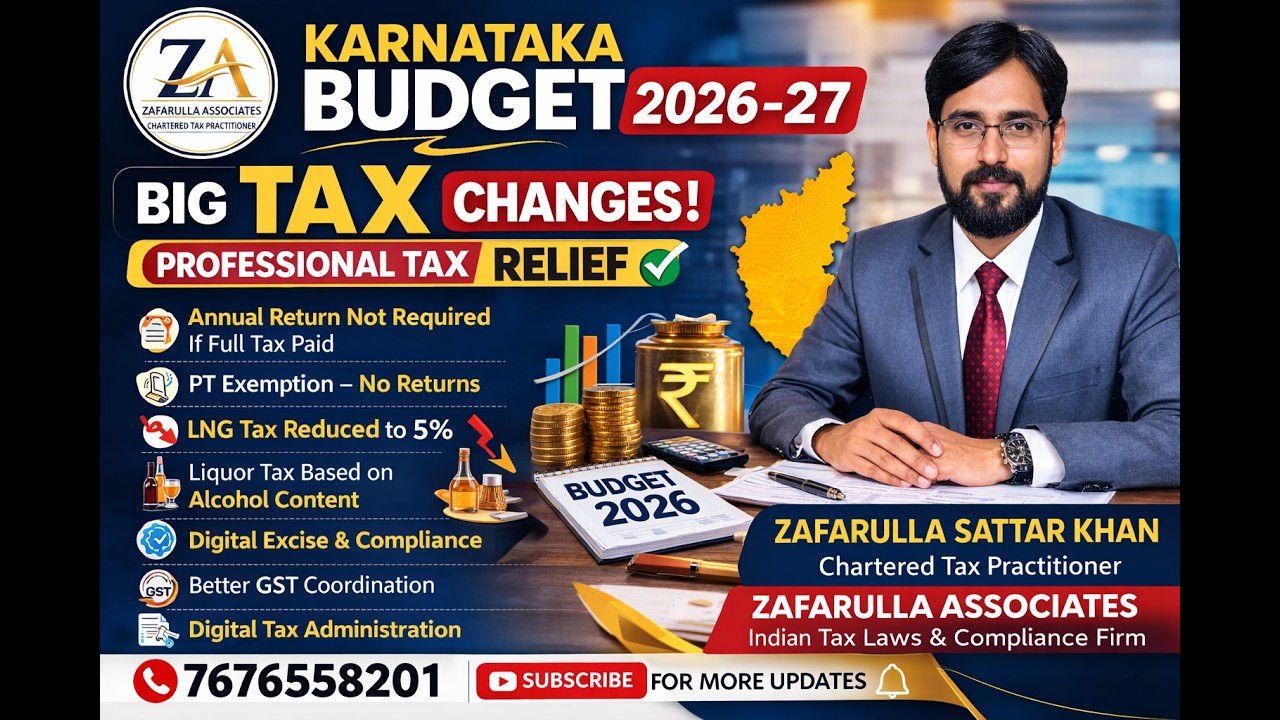 Karnataka Budget 2026 | Big Relief in Professional Tax | Key Tax Updates Explained