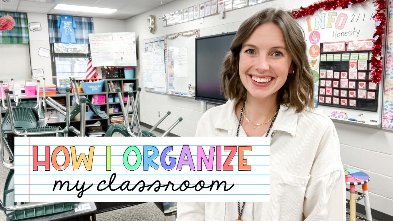 HOW I ORGANIZE MY CLASSROOM | organize with me, third grade classroom