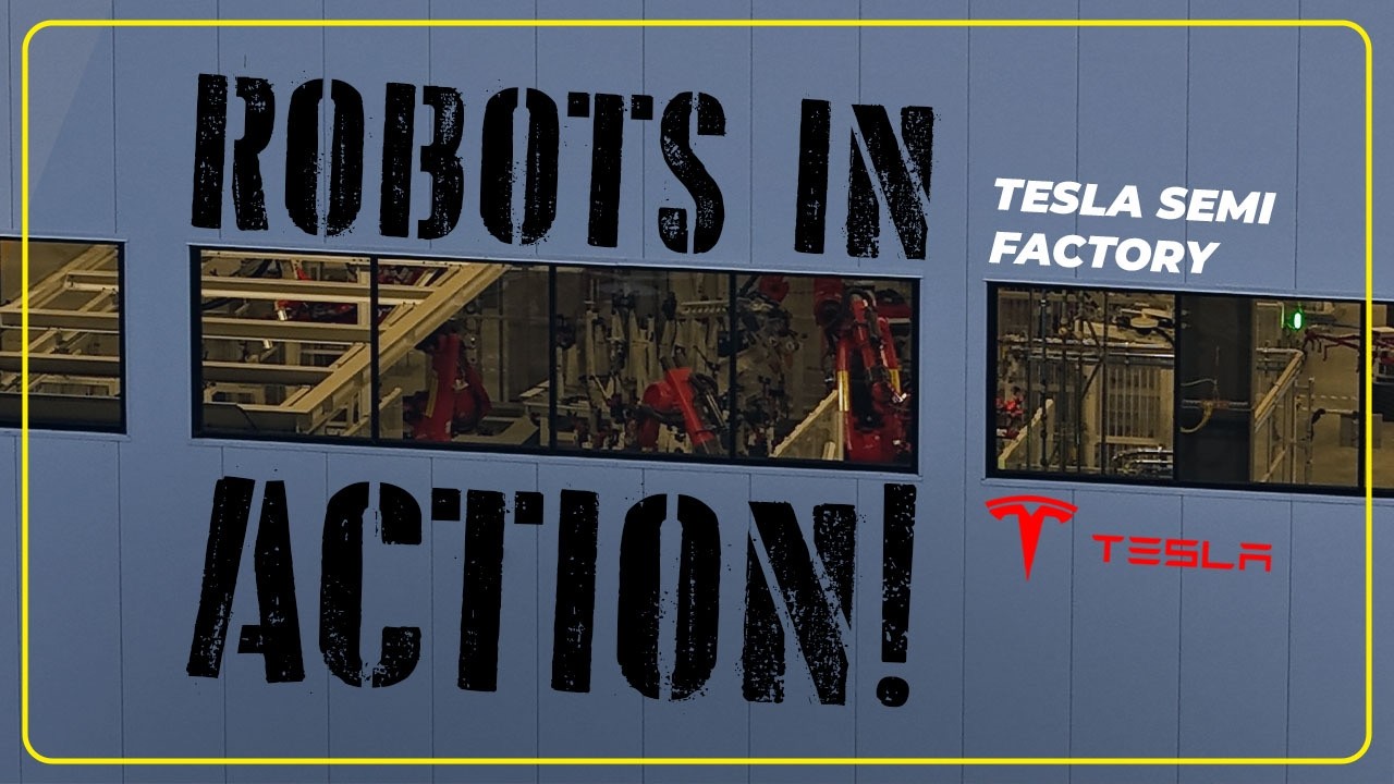 Tesla Semi Factory - Robots In Action!