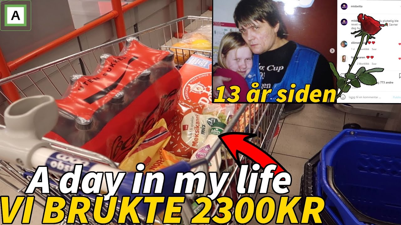 VLOG - STORHANDEL (2300 KR), GÅTUR & 13 ÅR SIDEN VI MISTET PAPPA🌹