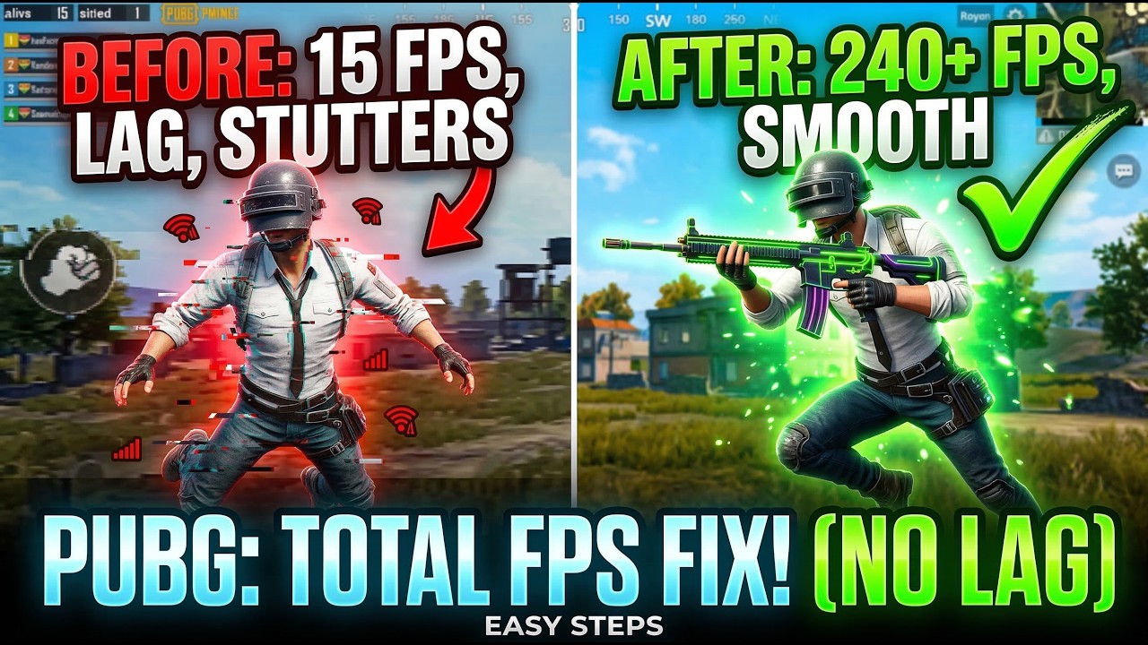 PUBG FPS Boost Guide 2026 | Fix Lag, Stutter & FPS Drops