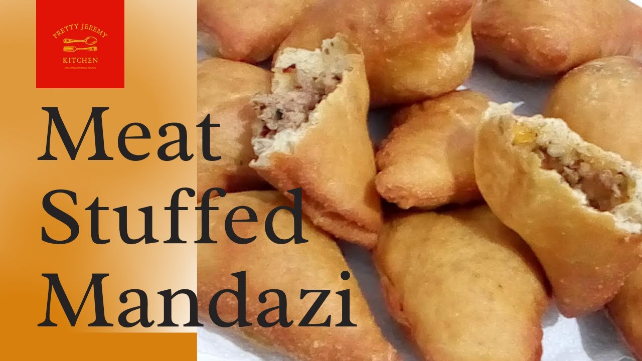 HOW TO MAKE MY SIMPLE MEAT-STUFFED MANDAZI RECIPE/ MANDAZI YA NYAMA/ PJ KITCHEN