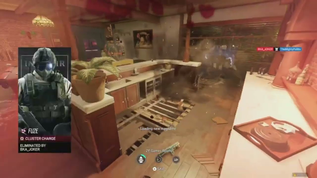 Rainbow Six Siege: explosion kills/death, one smoked￼