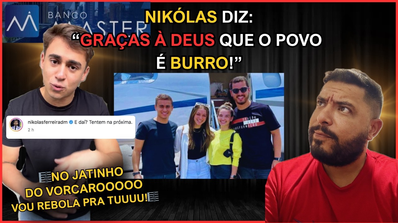 NIKÓLAS FERREIRA no JATINHO do BANCO MASTER