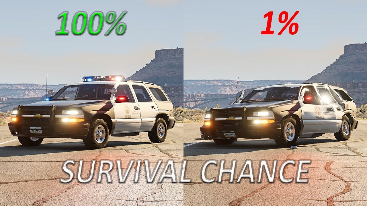 Realistic Survival Chance Crashes #1 - BeamNG.drive