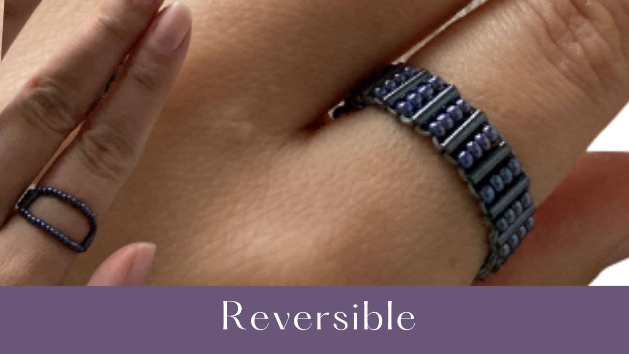 💜 bugle bead ring 💍 tutorial