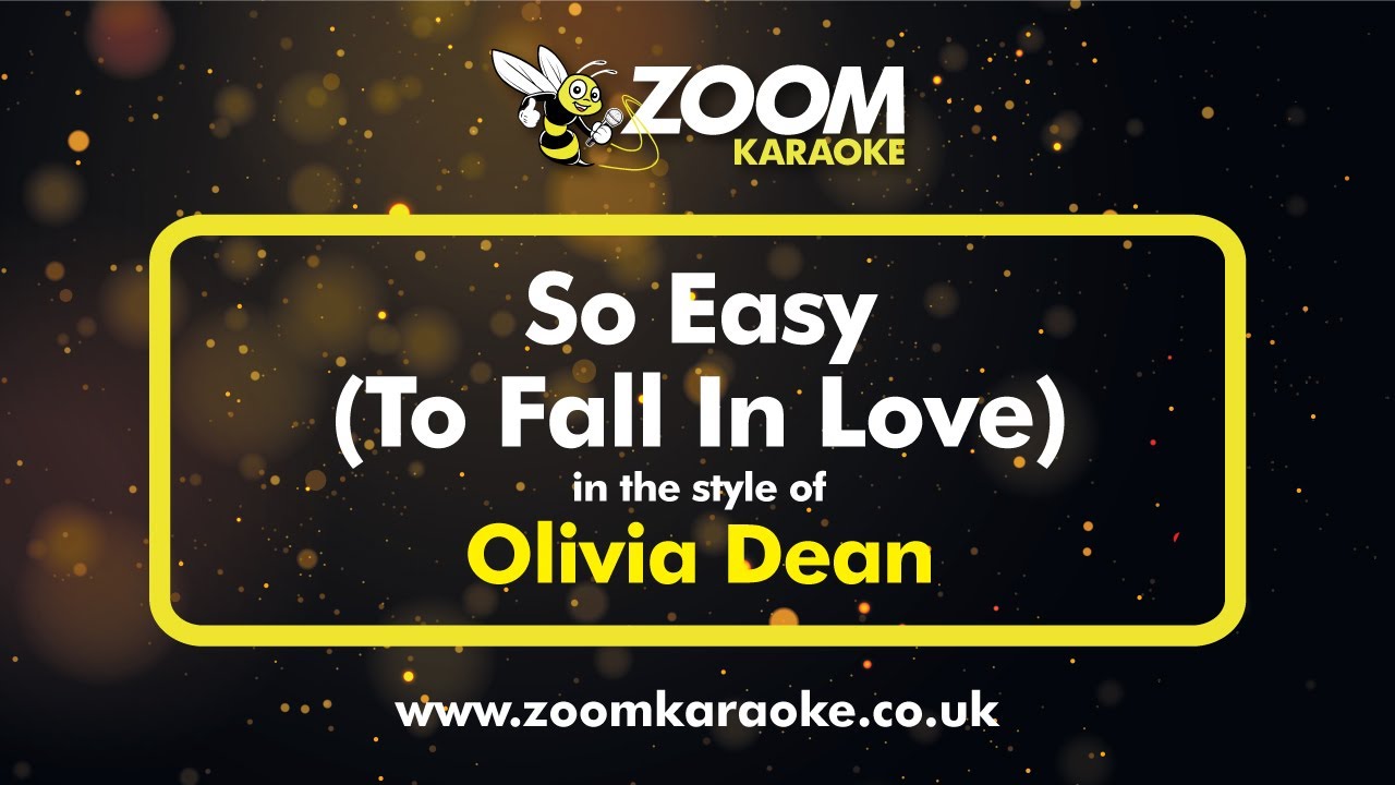Olivia Dean - So Easy (To Fall In Love) (Karaoke Version) with Lyrics On Screen