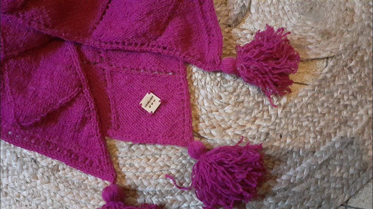[Tricot] Le châle Andernos les Bains - point fantaisie ajouré - UPDATE facile et rapide