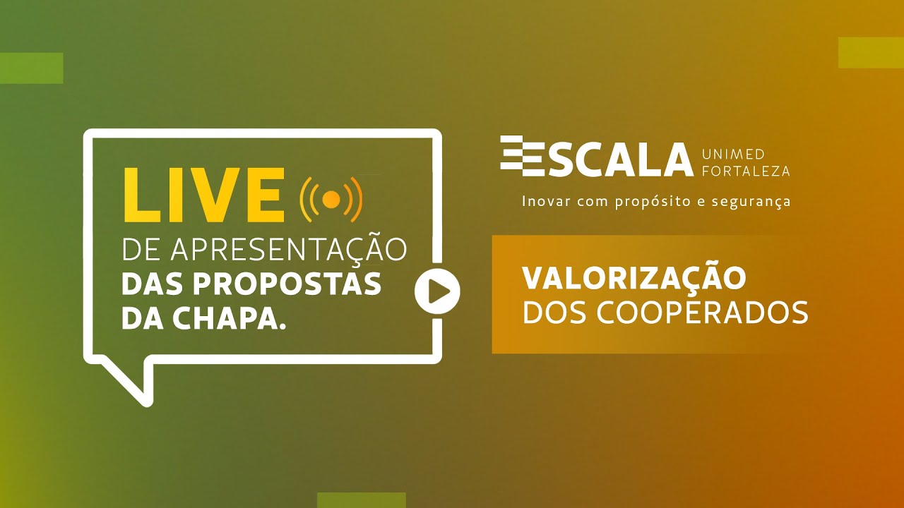 Apresentação das propostas de Valorização do Cooperado | Escala Unimed | Flávio 10