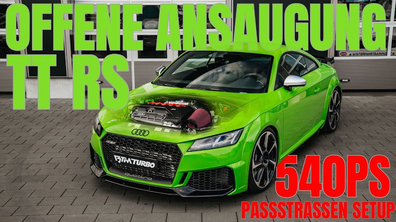 Offene Ansaugung und 5-Zylinder-Kraft! Dieser 540 PS Audi TT RS schreit förmlich!