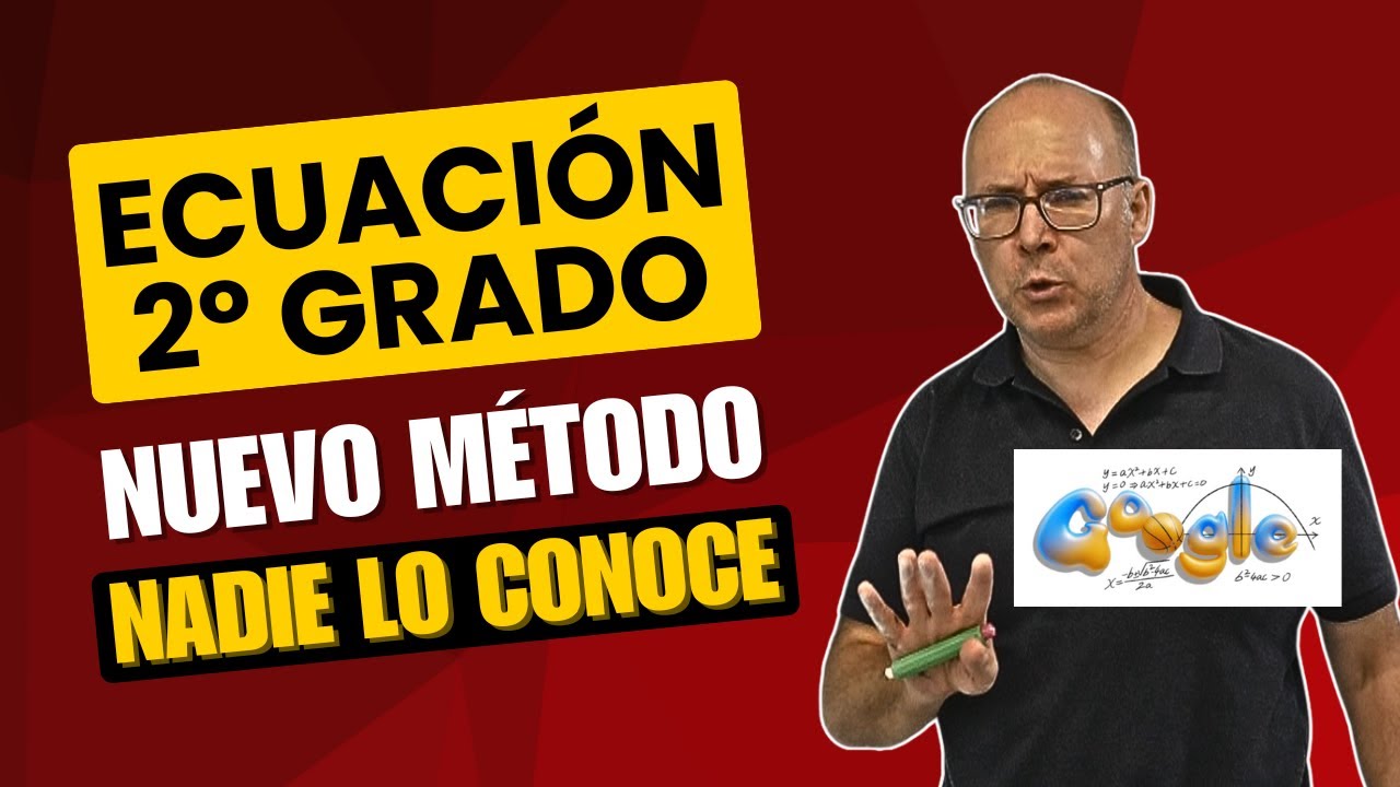 😱 El MÉTODO PROHIBIDO  para resolver la ECUACIÓN de SEGUNDO GRADO que no conoce Google #matematicas