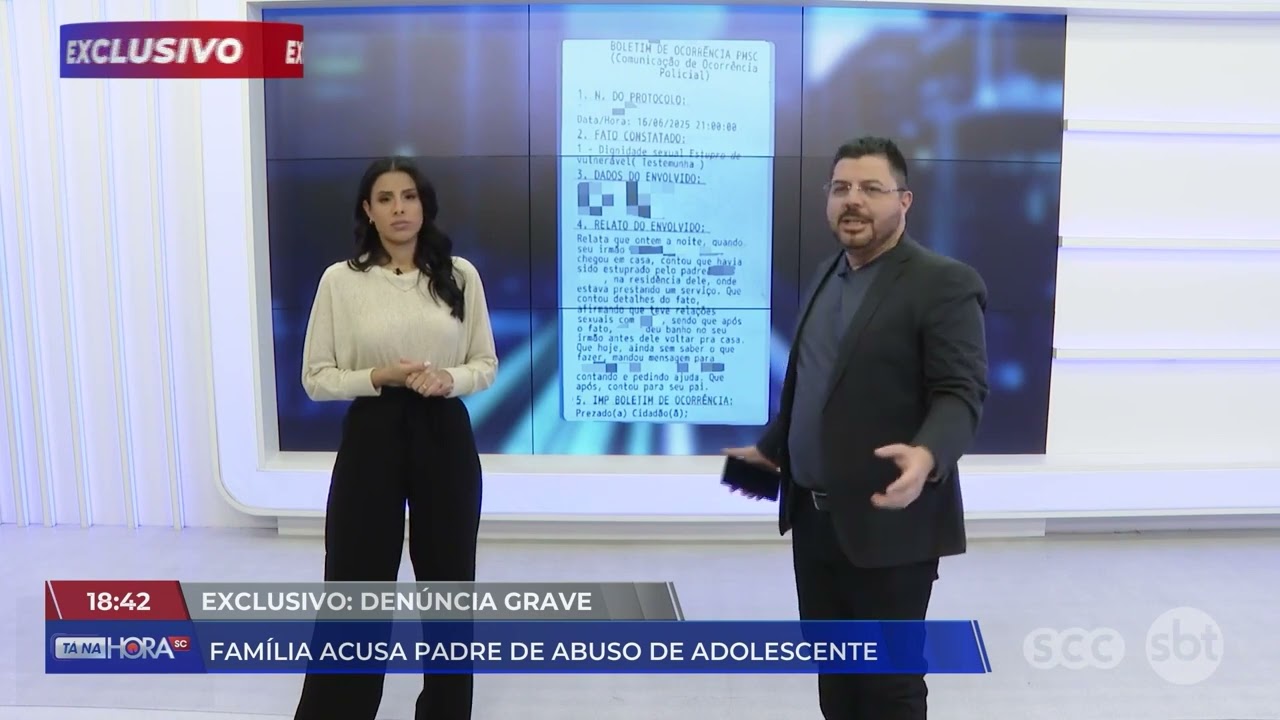 Exclusivo: família acusa padre de abusar de adolescente em Lages | Segurança | Tá Na Hora SC