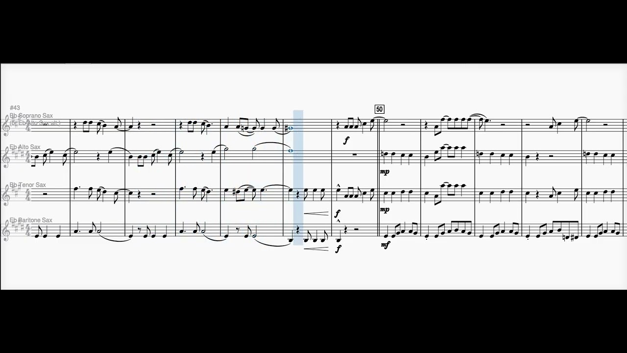 Saxophone quartet 