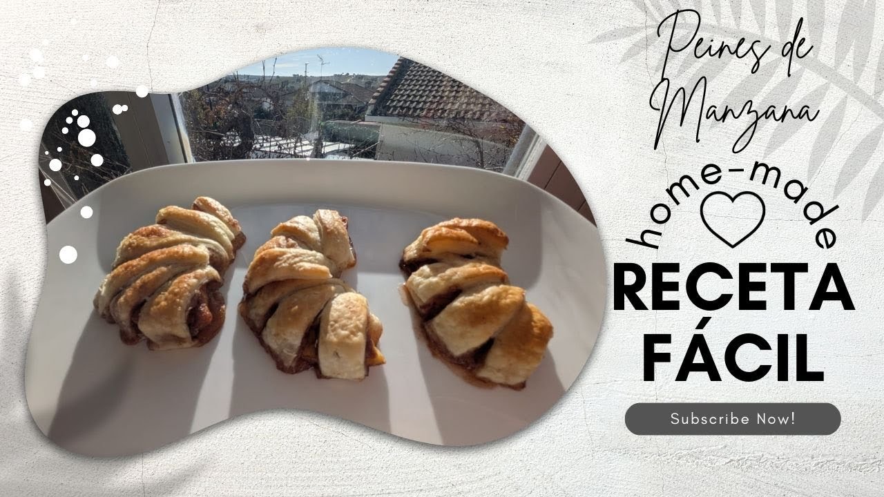 RECETA FÁCIL- Peines de manzana #recetas