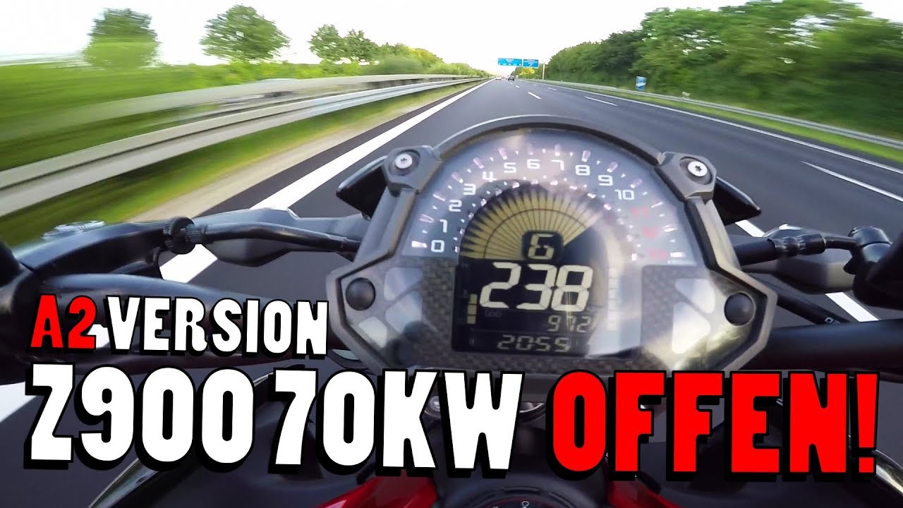 SO SCHNELL IST DIE Z900 70KW OFFEN!