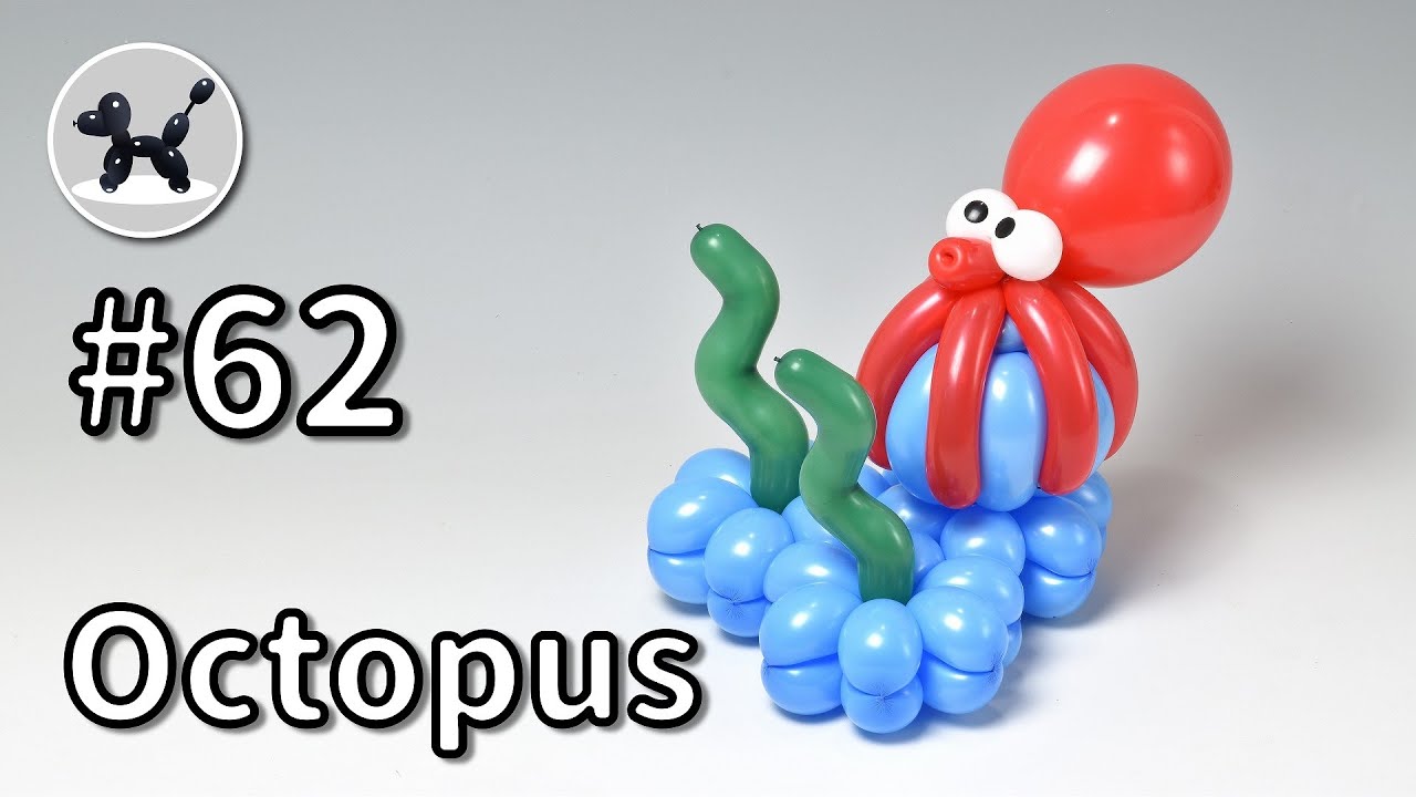 Octopus - How to Make Balloon Animals #62 / バルーンアートの作り方 #62 (タコ)