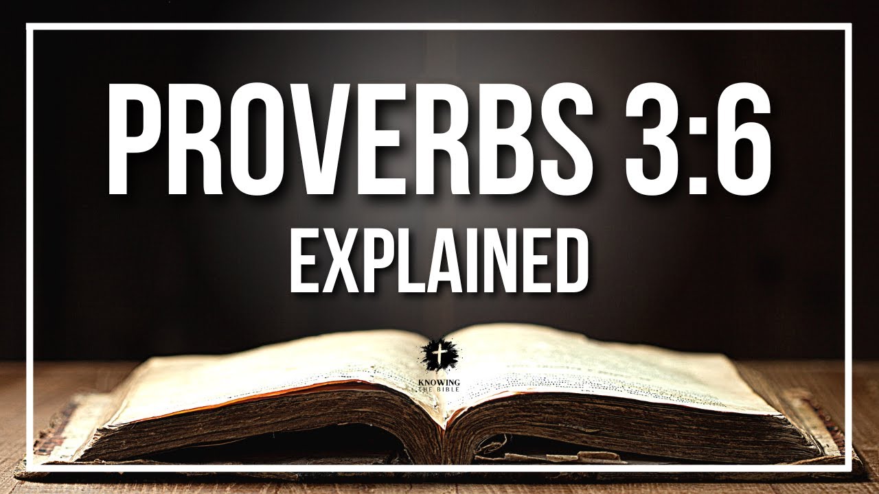 PROVERBS 3:6 EXPLAINED - What Does The Bible Verse PROVERBS 3:6 [KJV] REALLY Mean?