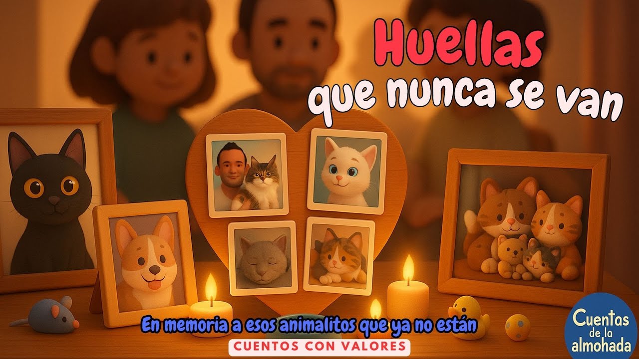 🌙✨ Huellas que no se van 🐶🐱 | Cuentos infantiles | Cuentos para dormir