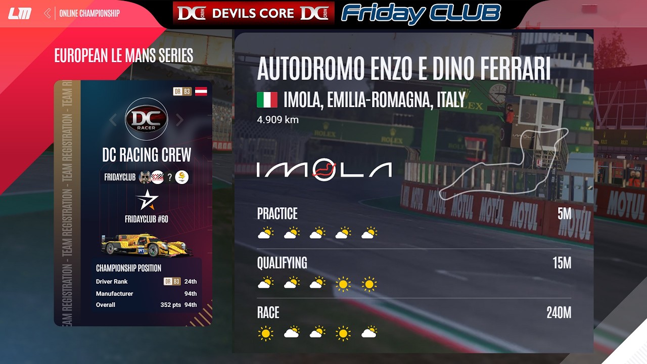 LMU Team Championship Pt3 Imola