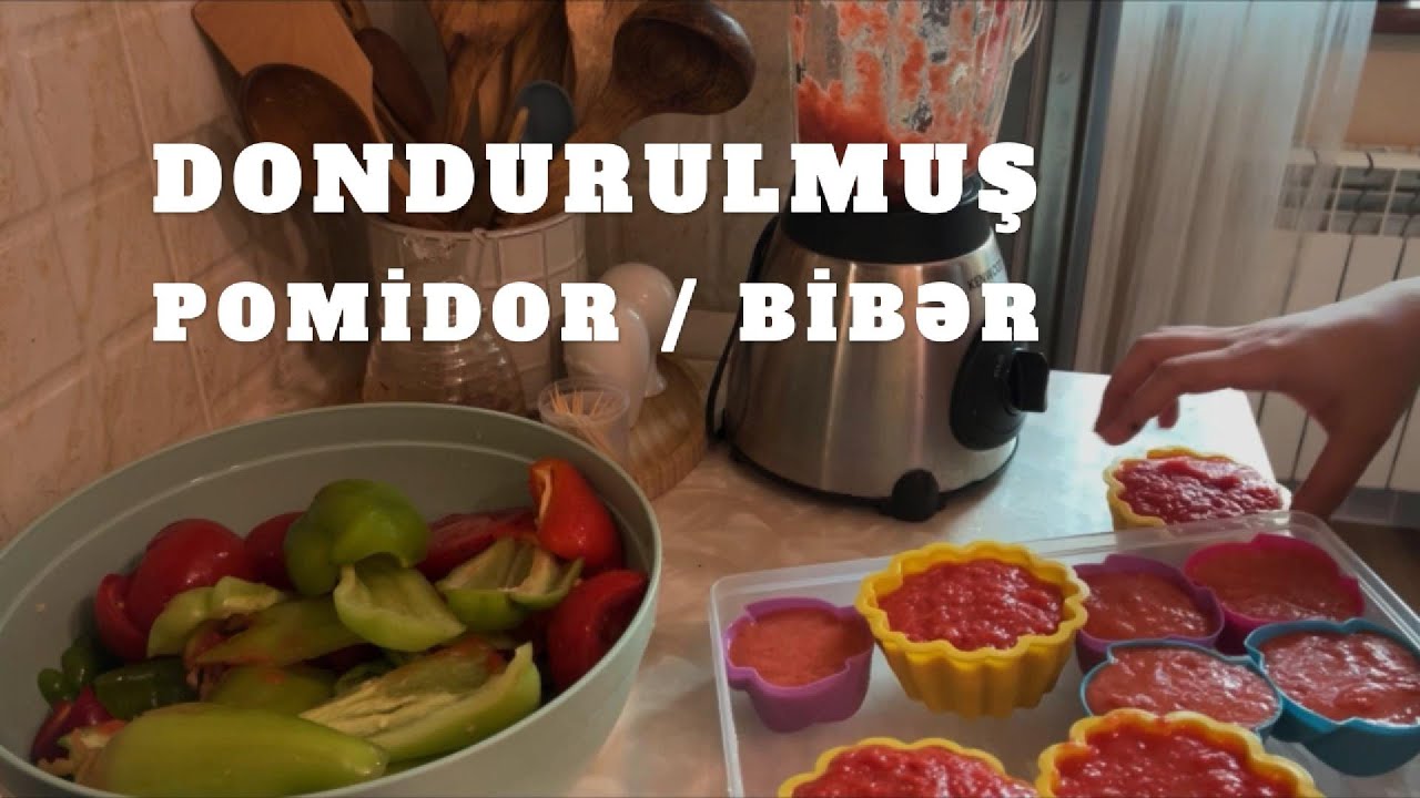Qışa Hazırlıq Pomidor və Bibərin Dondurma Sirləri! #qışahazırlıq #millimetbex