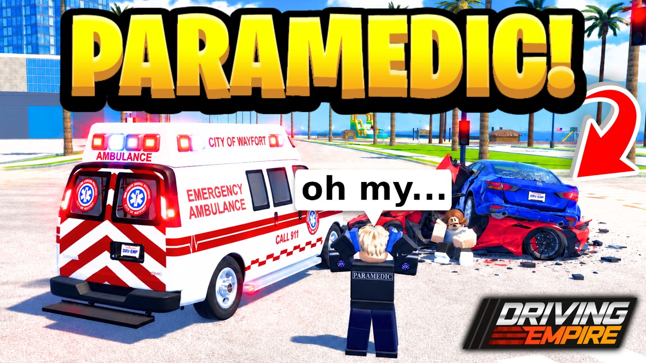 I Became A PARAMEDIC In Driving Empire!