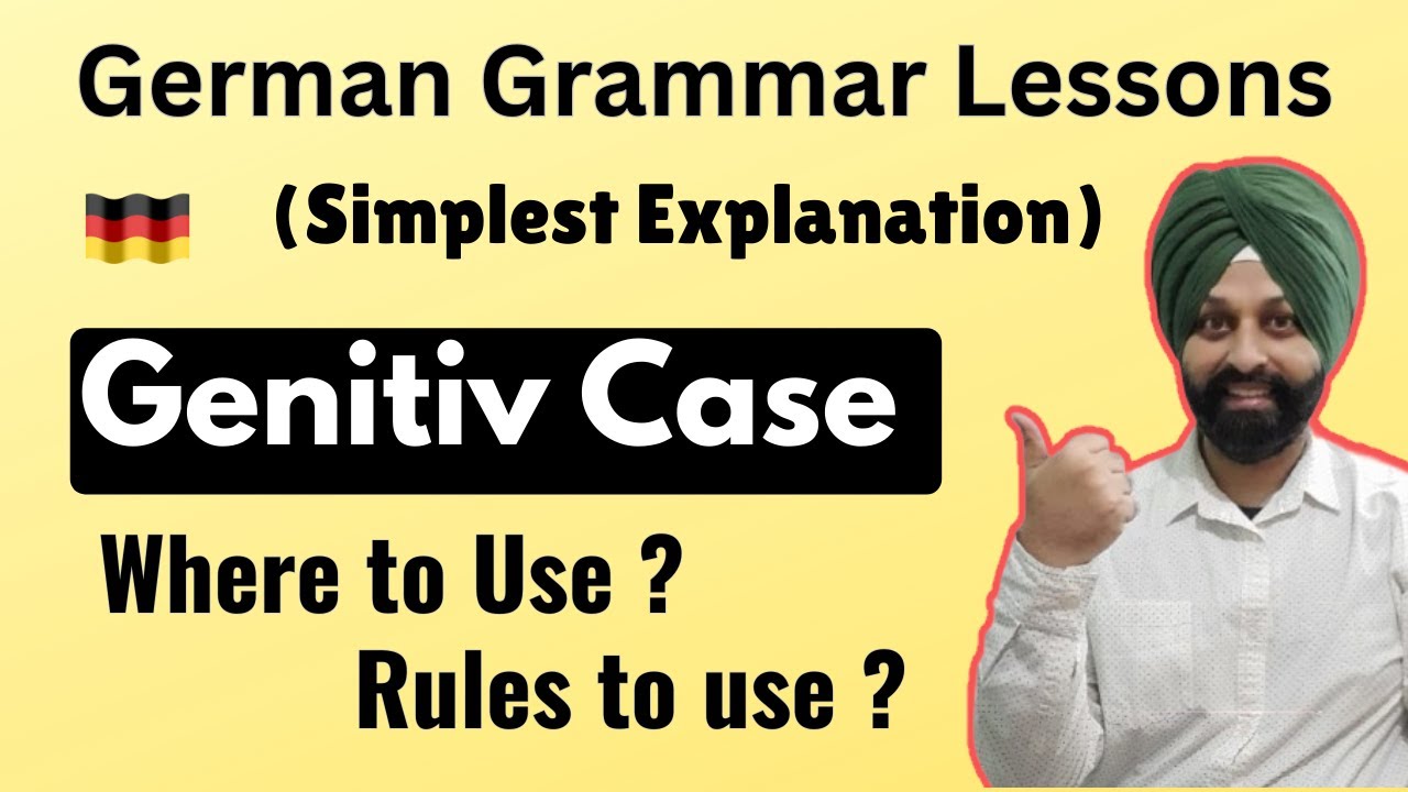 German Grammar Lessons | Online German Classes | Genitiv Case(simplest explanation)de