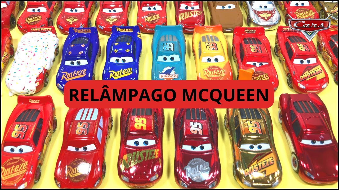 CARROS DISNEY/ PIXAR - Minha Coleção de Miniaturas do LIGHTNING MCQUEEN da Mattel (Review)