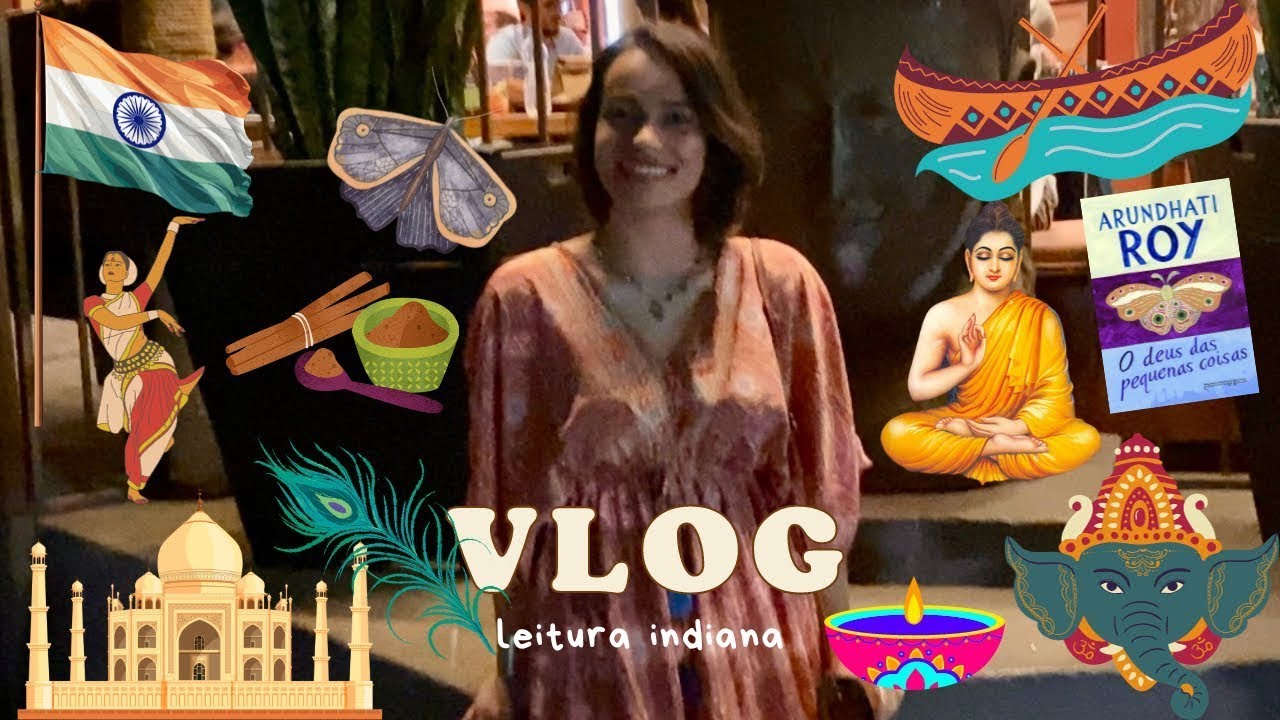 Um dia vivendo a Índia 🇮🇳 | Leitura, vestido tradicional e comida típica | Vlog literário