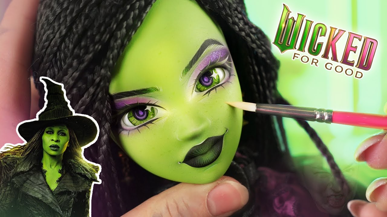Мы сделали ЭЛЬФАБУ из ЗЛОЙ 💚 Зелёную умную куклу на заказ