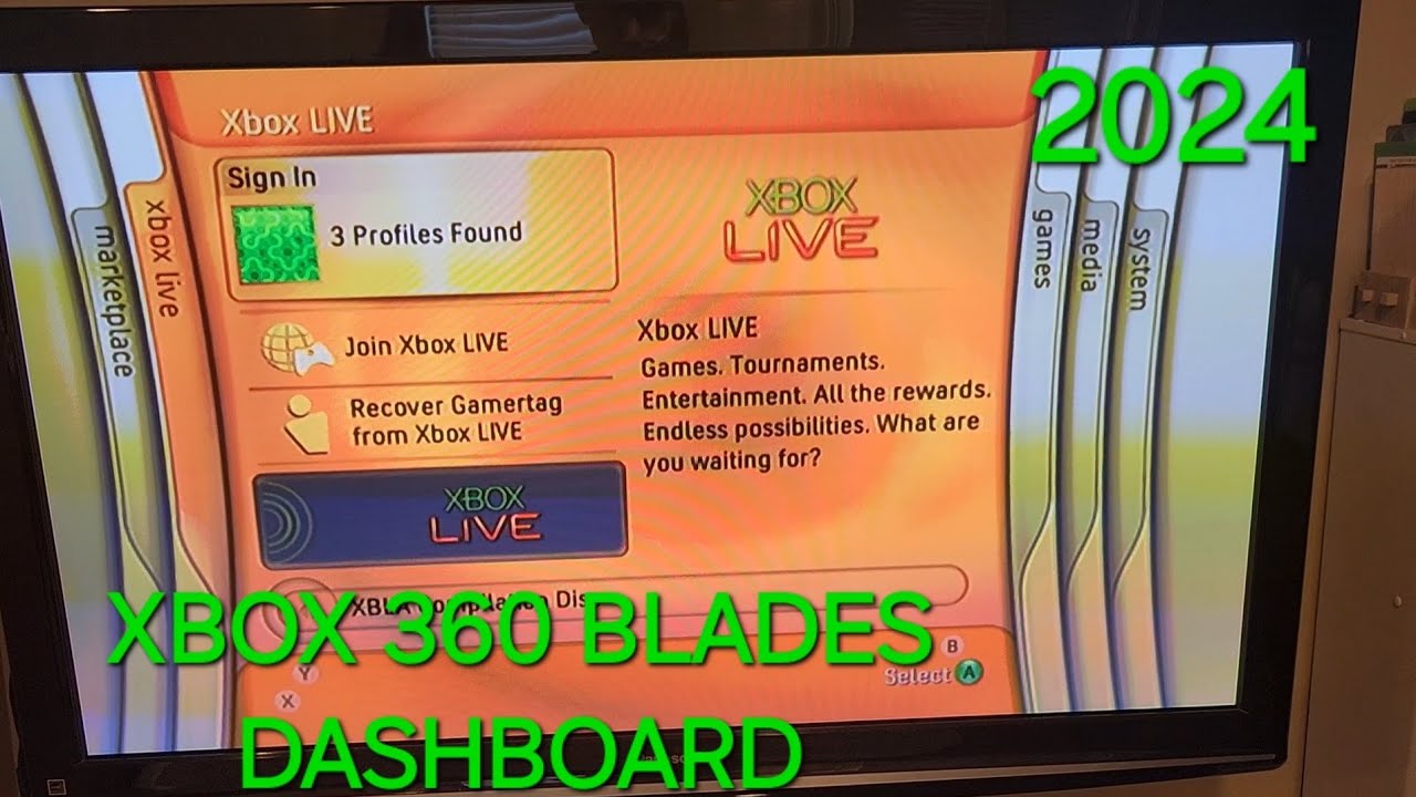 Xbox 360 Blades Dashboard (2024) [Downgraded Xbox 360]