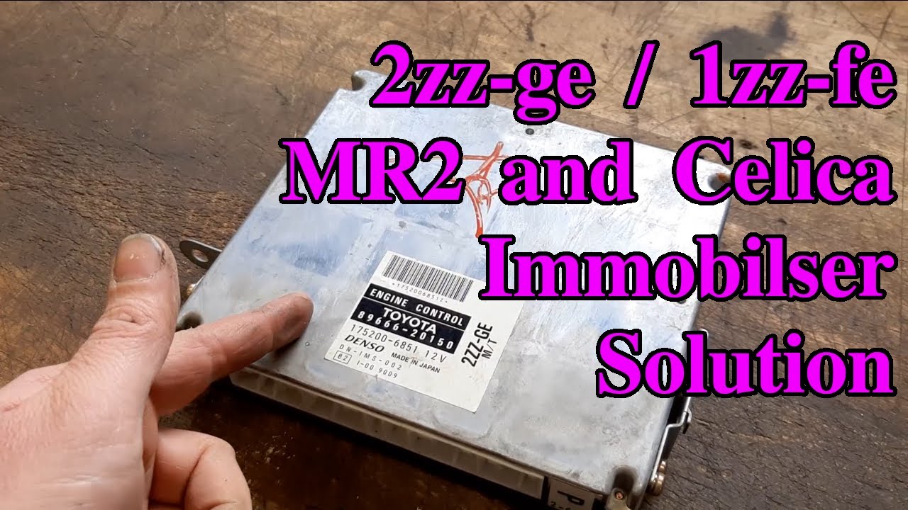 Toyota MR2 Celica 1zz-fe swap 2zz-ge Immobiliser bypass for immo key reset programming solution