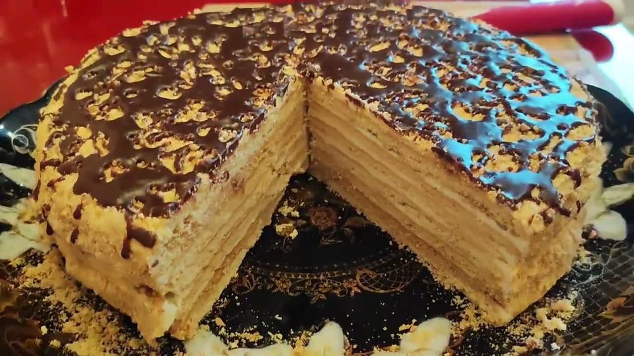 ЛЮБИМЫЙ ТОРТ МЕДОВИК, С ВКУСНЕЙШИМ КРЕМОМ!!! #рецепт#торт#медовик#духовка#