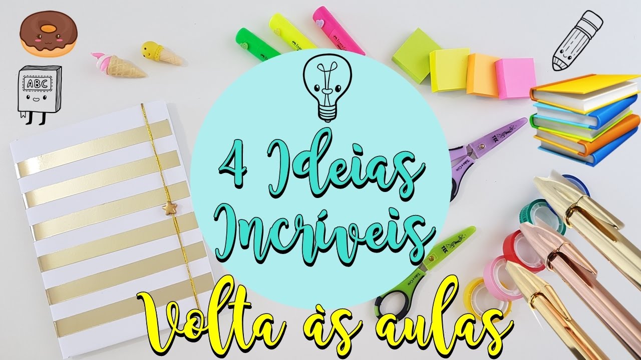DIY |4 ideias incríveis para fazer com material escolar | Viviane Magalhães