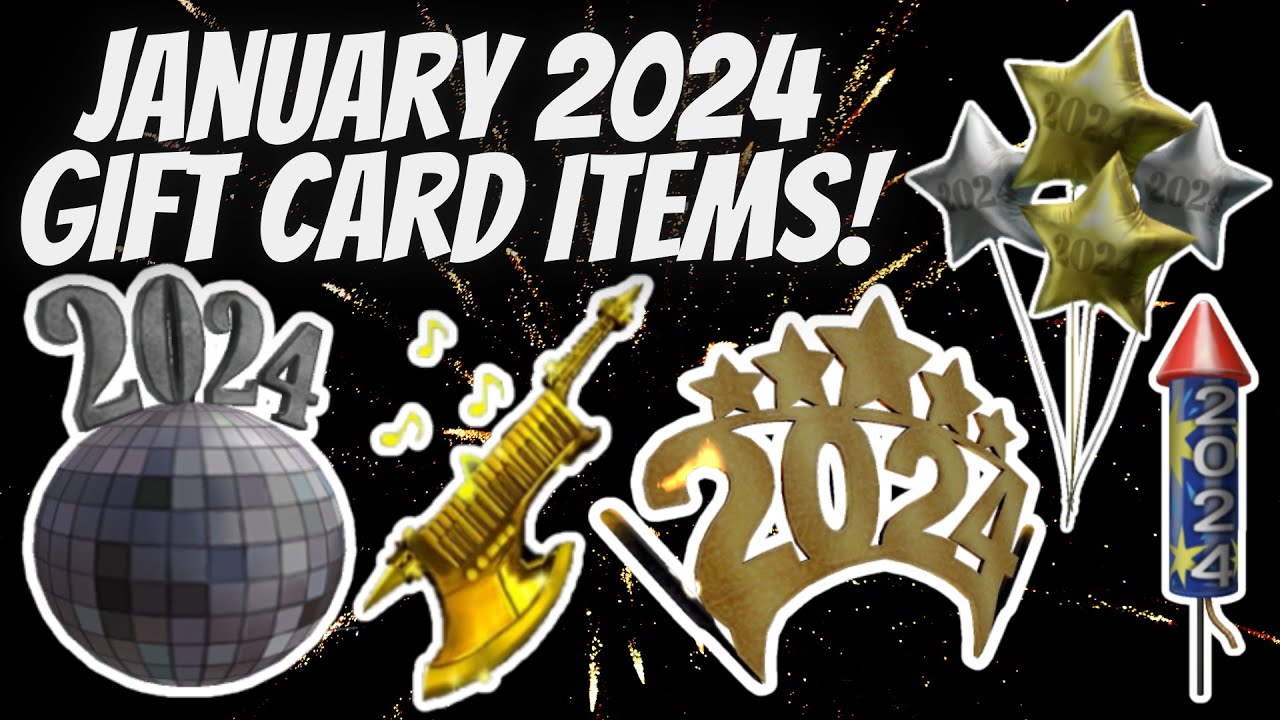 Roblox January 2024 Gift Card Items!
