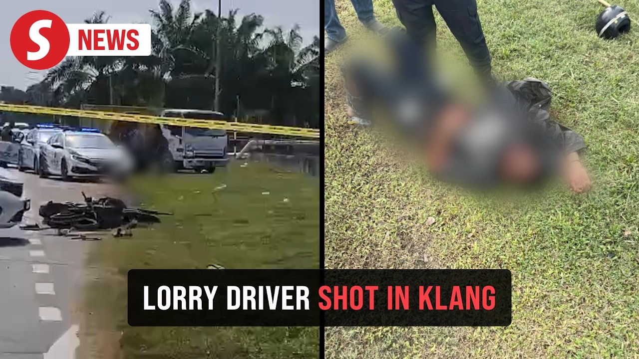 Lorry driver shot in Klang, two suspects injured after witness rams motorcycle