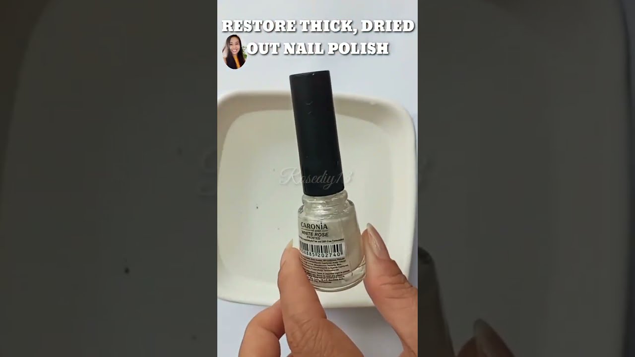 Hot Water Trick On How to Restore Thick, Dried Out Nail Polish at Home 2021 #Shorts