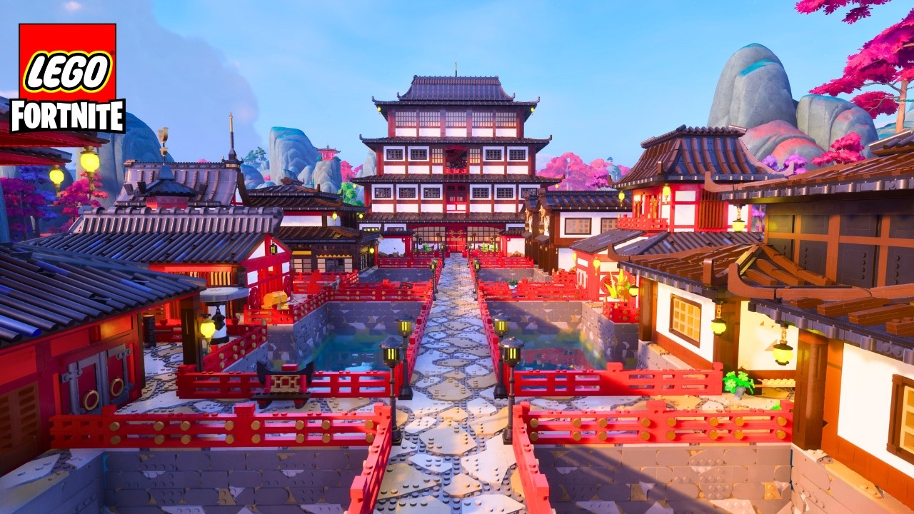 Самая большая деревня ниндзяго в LEGO Fortnite.