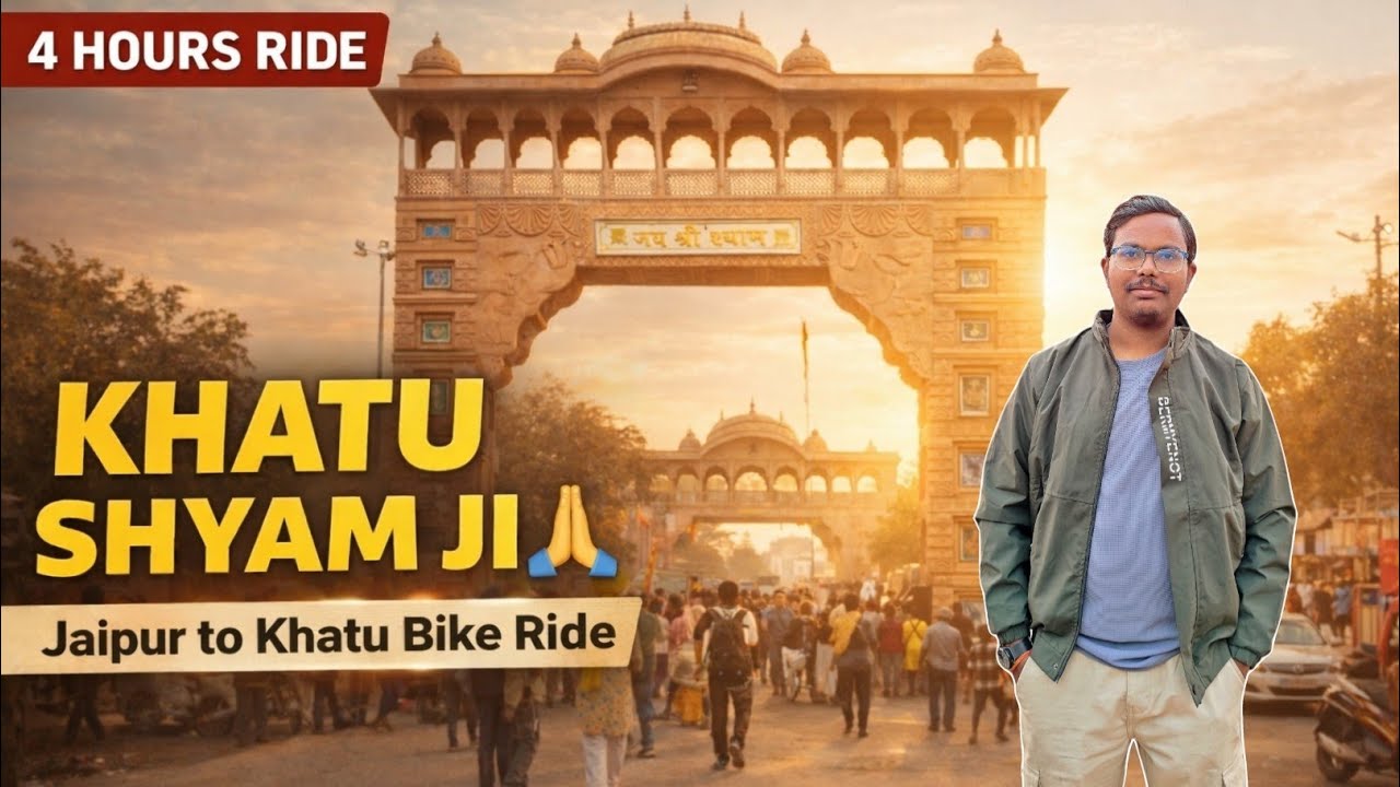 4 Hour Bike Ride to Khatu Shyam Ji | Jaipur to Khatu Vlog 🙏
